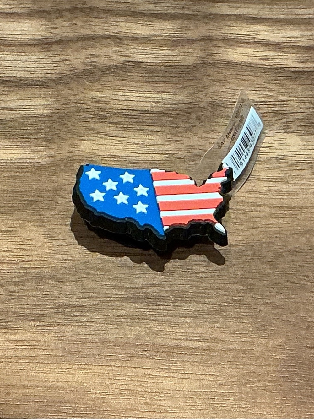 Jibbitz USA Map Charm - Red, White and Blue